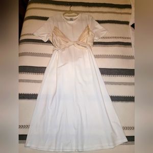 Zara Oversized T-Shirt Dress with Wrapping Ribbons